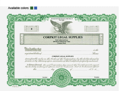 Custom Stock Certificates 1 Class Multi-Class Goes Certificates