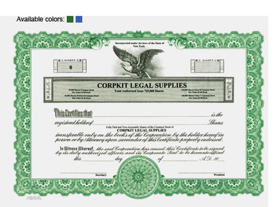 Custom Stock Certificates 4 Class Multi-Class Goes Certificates