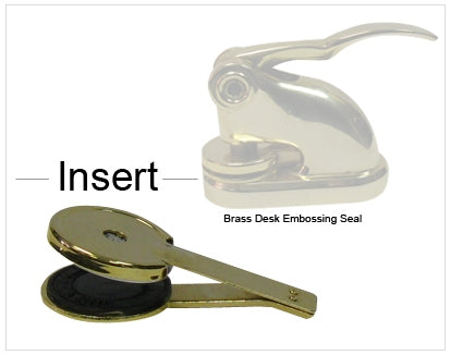 Brass Desk Embossing Corporate Seal Insert Only