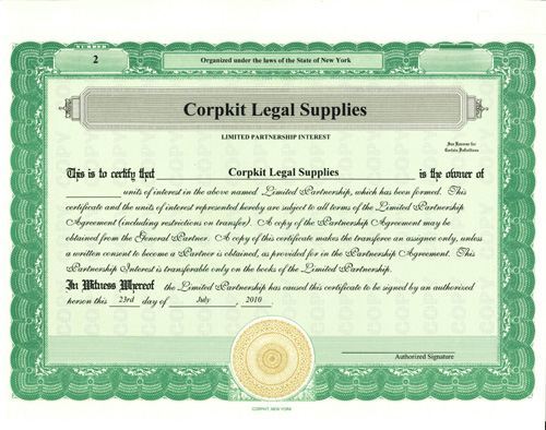 Personalize Partnership Certificates