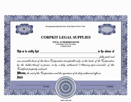 Electronic Digital Single Class Corporate Kit with Precise Certificates