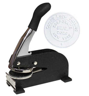Desk Embossing Seal, Long Reach 2" Embosser