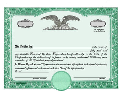 CorpKit Eagle_C Wording Certificates