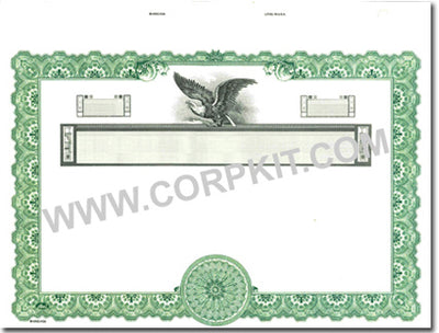 Goes KG 6 Stock Certificates Blank Stock Certificates