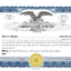 Electronic Digital Single Class Eagle Stock Certificates