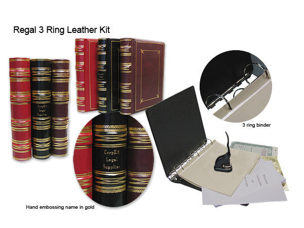 3 Ring Regal Leather Corporate Kit 3 Class
