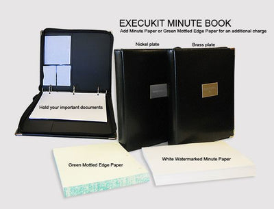 Execukit Custom Minute Book Binder