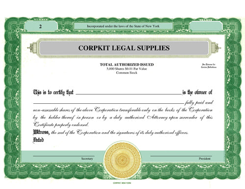 Electronic Digital Single Class Corporate Kit with Corpkit Standard Certificates