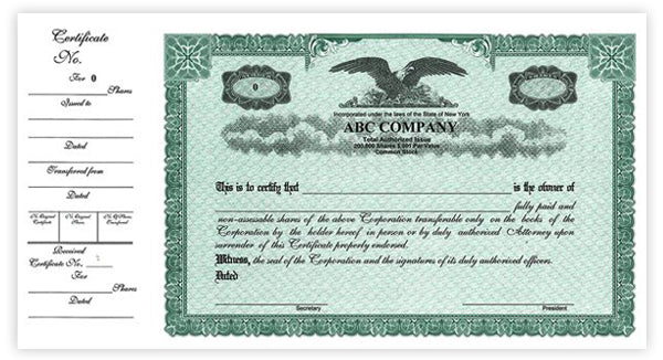 Side Stub Standard Wording Certificates SW1