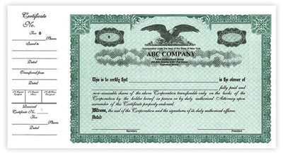 Side Stub Standard Wording Certificates SW1