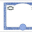 Blank Side Stub Certificates with Standard Wording on the Back SS BW5
