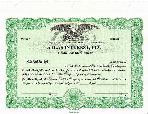 ATLAS Custom Limited Liability Certificates (Interest)