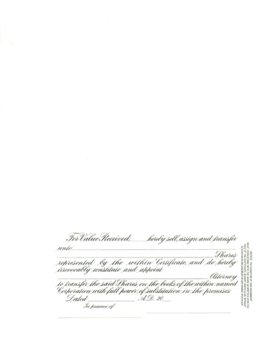 Goes MX Series Standard Wording Certificates