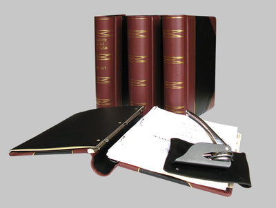Post Binder 1/4 Bind Leather Corporate Kit 3 Class