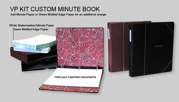 VP Custom Minute Book Binder