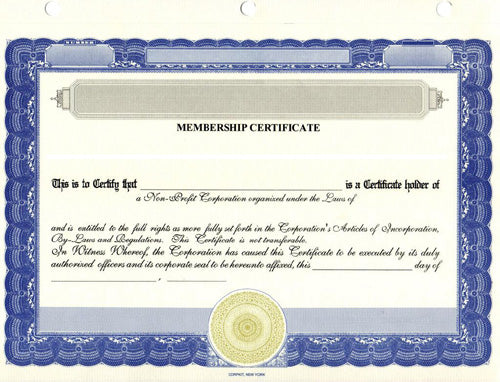 Custom Non Profit/Not for Profit Certificate