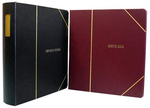 VP Minute Book Binder