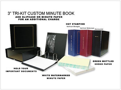 Corpkit 3" Custom Minute Book