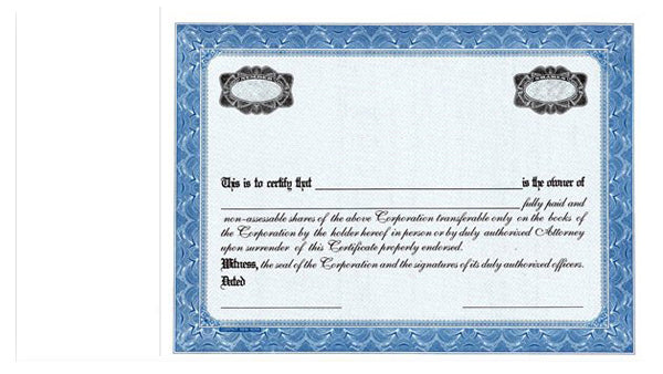 Side Stub Standard Wording Certificates SW4
