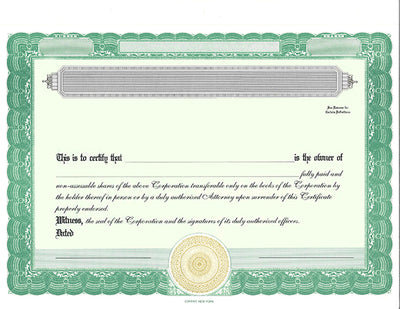 CorpKit Standard Certificates With Standard Wording