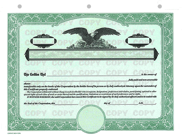 Corporate Focus® Standard Wording Certificates