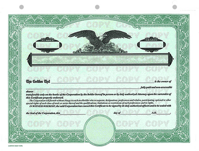 Corporate Focus® Standard Wording Certificates