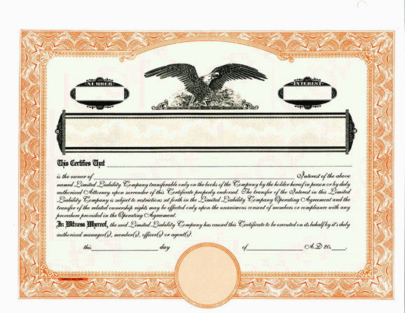 Corporate Focus® Interest Certificates With Standard Wording