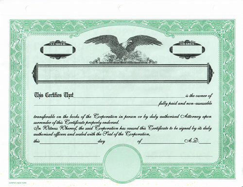 Dwight Jackson Standard Wording Certificates
