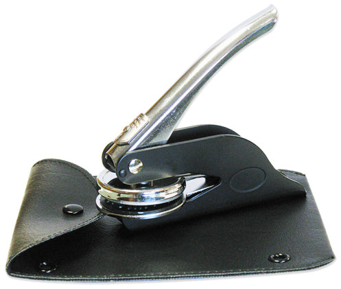 1 5/8 millenium embosser Notary seal and pouch