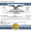 Electronic Digital Single Class Eagle Stock Certificates