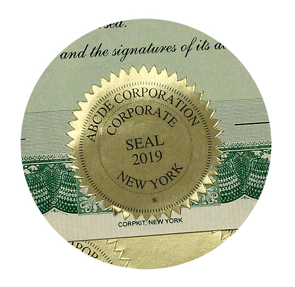 Custom Die Cut Corporate Seals