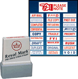 Pre-Inked Rubber Seal & Rubber Stamp Corporate Package