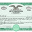 Custom Stock Certificates Eagle C Single Class Corporation