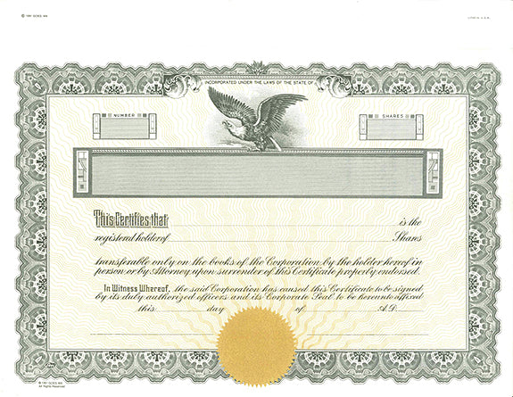Goes MX Series Standard Wording Certificates