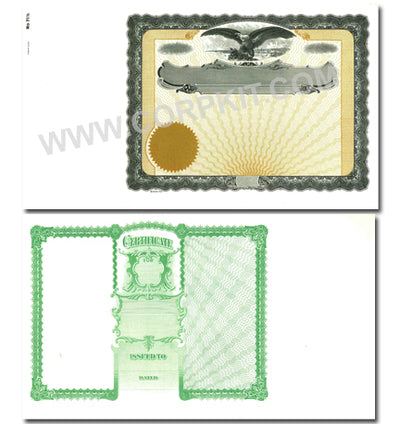 Goes 71H Side Stub Stock Certificates
