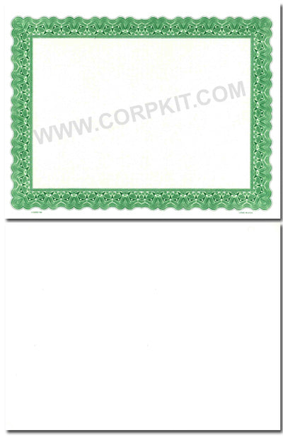 Goes 748 Blank Stock Certificates