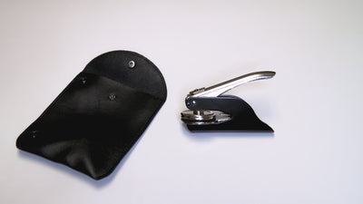 1 5/8" Trodat Corporate Embossing Seal and Pouch