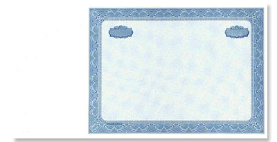 SS103 Side Stub Blank Stock Certificates without Wording on the Back