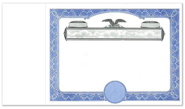 Side Stub Certificates with no wording on the Front or Back NW2