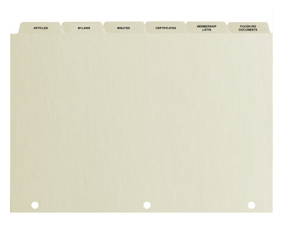 Not-For-Profit Index Tabs